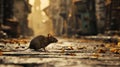 Medieval Plague: A Grim Encounter with an Infected Rat