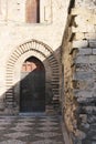 Medieval portal with pointed arches, palermo