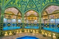 The medieval Qasemi Sultan Amir Ahmad Bathhouse in Kashan, Ira
