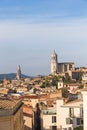 The medieval quarter of Gerona. Costa Brava, Catalonia, Spain. Royalty Free Stock Photo