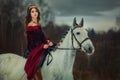 Medieval Queen portrait Royalty Free Stock Photo