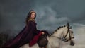 Medieval Queen portrait Royalty Free Stock Photo