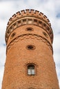 Medieval red brick tower of Raudone Castle, Lithuania Royalty Free Stock Photo