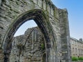 Medieval remains stone arch shape open