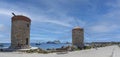 Medieval Rhodes Town Windmills, Mandraki harbor, Greece