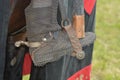 Medieval Riding Boot In Stirrup Royalty Free Stock Photo