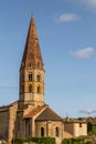 Medieval Romanesque church in the historic town of Cluny Royalty Free Stock Photo