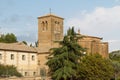 Medieval Romanesque church in Huesca Royalty Free Stock Photo