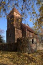 Medieval, Romanesque church in Rokicie Poland. Royalty Free Stock Photo