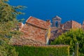 Medieval rooftops in Eze village in France Royalty Free Stock Photo