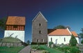 Medieaval round church in Ruts on Bornholm island Royalty Free Stock Photo