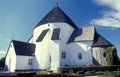 Medieaval round church in Osterlars in Bornholm island Royalty Free Stock Photo