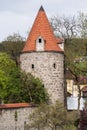 Medieval round tower - Freistadt, austria