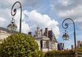 Medieval royal castle Fontainbleau near Paris Royalty Free Stock Photo