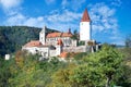 Medieval royal gothic castle Krivoklat, Czech republic