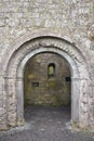 Medieval ruins in Clonmacnoise in Ireland Royalty Free Stock Photo