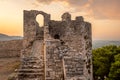 Medieval ruins on a hill, Berat, Albania Royalty Free Stock Photo