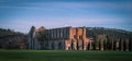 Sunset on San Galgano Abbey, Tuscany