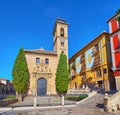 The Church of St Gil and St Anna in Plaza de Santa Ana, Granada, Spain