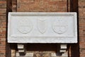 Medieval sarcophagus in Venice Royalty Free Stock Photo