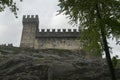 Medieval Sasso Corbaro castle in Bellinzona, Switzerland