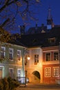 Medieval Saxon Fortress Night View Sighisoara, Transylvania