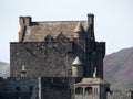 Medieval scottish eilean donan castle