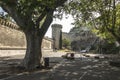 Medieval security wall surrounding Avignon in France