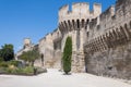 Medieval security wall surrounding Avignon Royalty Free Stock Photo