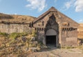 Medieval Selim caravanserai on the top of Vardenyats mountain pass Armenia