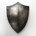 Medieval Shield on White Background