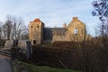 Medieval Sigulda Crusader castle in Latvia