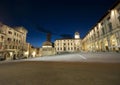 Medieval square in Arezzo (Tuscany) by night