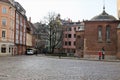 Riga, Latvia, November 2019. The old city from the Dome Square.