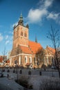 Medieval St. Catherine,s church in Gdansk, Poland