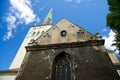 Medieval St. Olaf`s Church Tower of Old Town of Tallinn, Estonia Royalty Free Stock Photo