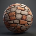Medieval Stacked Stone Masonry Set For Hyper-realistic 3d Rendering Royalty Free Stock Photo