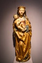 Medieval Statue of Virgin Mary with Son Jesus by Niklaus Weckmann, Old Masters Collection Wuerth, Schwabisch Hall, Germany