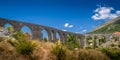 Medieval stone bridge in the Old Bar town Royalty Free Stock Photo