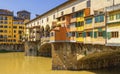 Medieval stone bridge Ponte Vecchio over Arno river in Florence, Tuscany, Italy Royalty Free Stock Photo