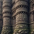 Medieval Stone Castle Architecture