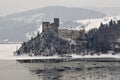 Medieaval castle in Niedzica in Poland in wintertime