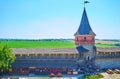 The rampart and Laska Tower of Kamianets-Podilskyi Castle, Ukraine