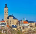 St James Church and Italian Court, Kutna Hora, Czech Republic Royalty Free Stock Photo
