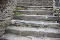 medieval stone stairway Royalty Free Stock Photo