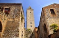 Medieval Stone Tower San Gimignano Italy