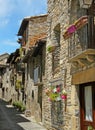 Ainsa medieval street in Sobrarbe Spain Royalty Free Stock Photo