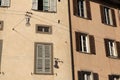 Medieval street in Bergamo, Lombardy, Italy. Royalty Free Stock Photo