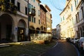 Medieval street in Conegliano Veneto, Italy