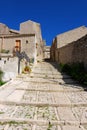 Medieval street in Erice Royalty Free Stock Photo